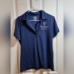 Concordia University Doctoral Studies Polo Shirt Blue Medium